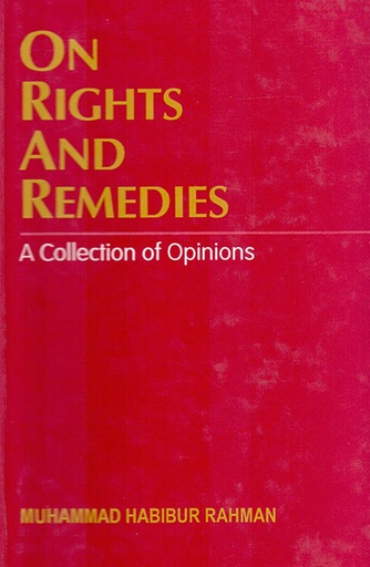 [9789843483782] On Rights and Remedies: A Collection of Opinions